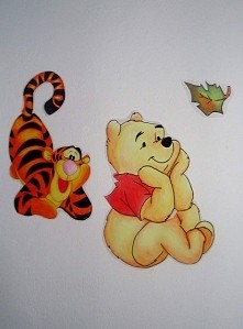 ręcznie malowane, laminowane dekoracje na ścianę