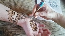 Henna z króliczkami by hennaillu.pl