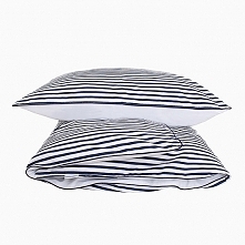 Pościel w ciemne granatowe paski niemowlęca