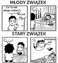 Młody związek vs stary związek