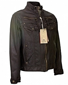 Kurtka Skórzana Męska TRAPER 060