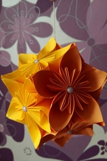 Kula z kwiatów kusudama #2