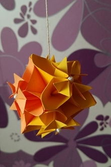 Kula z kwiatów kusudama #3