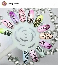 #wzorniki #indigonails