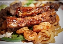 Żeberka z dżemem morelowym