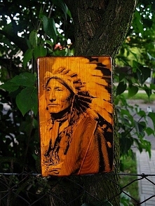 Fotografia na drewnie, więcej prac na mojej stronie (adres w moim profilu). Tutaj fajnie wkomponował mi się słój deski.