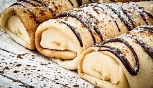 Naleśniki z bananami w polewie