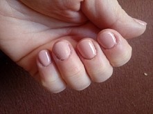 #paznokcie hybrydowe #semilac 135 cremmy mufin