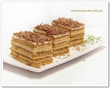 Ciasto z masą serowo-krówkową i jabłkami na herbatnikach(bez pieczenia)-przepis klik w zdjęcie