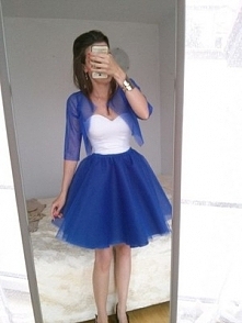 Nowy 34 36 Komplet 2w1 spódnica tiulowa + bolerko