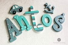 drewniane, ręcznie malowane...