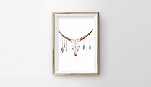Plakat BOHO BUFFALO 50x70 cm