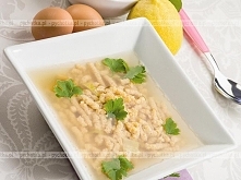 Zupa z kurczaka z kładzionymi kluskami