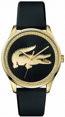 Lacoste 2000968 stylowy damski zegarek na silikonowym, czarnym pasku ze złoconą kopertą, wysadzany cyrkoniami. Idealny prezent na dzień kobiet :)
Więcej na naszej stronie, link ...