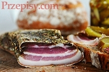 Suszony boczek,  przepis po kliknięciu w zdjęcie.