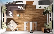 Projekt salonu w stylu prowansalskim. Interesująca kolorystyka - fiolet, oliwka i beż, stylowo i ciekawie! Już ja was urządzę - najbardziej przystępny blog wnętrzarski  w sieci