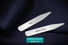 Srebrne fiszbiny do kołnierzyka koszuli