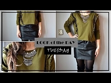 Dziś wtorek więc zapraszam na kolejny filmik ze STROJEM DNIA. Tym razem prezentuje Wam skórzaną spódnicę i bluzę khaki. 
ZAPRASZAM na mój kanał YT i INSTAGRAM