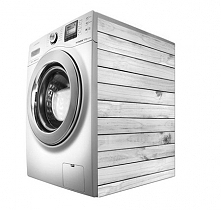 Mata magnetyczna na pralkę - Białe deski 3386