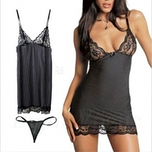 KORONKOWA KOSZULA NOCNA + STRINGI