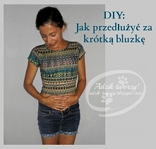 Macie w szafie zbyt krótkie bluzki? Nie lubicie jednak w nich chodzić, żeby nie świecić brzuchem i nie przeziębić nerek?
Jest na to rozwiązanie! :) Podrzucam instrukcje od &quot...