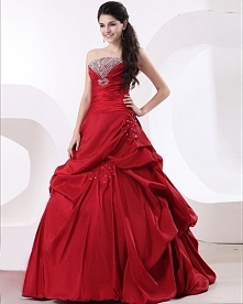 Tafty Bez Ramiaczek Długosc Podlogi Nastroszac Linke Suknie Balowe Sukienki Na Bal Gimnazjalny