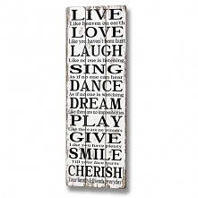 Dekoracja ścienna Live Love Laugh