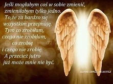Jeśli mogłabym coś w sobie zmienić...