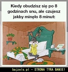 Kiedy obudzisz się po 8. godzinach snu...