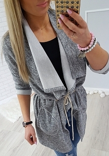 A003 waterfall NARZUTKA PARKA MELANŻ bawełna QUEEN