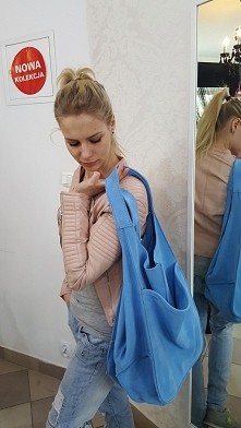 worek hobo skóra naturalna pracownia kaletnicza Fb/ Atelier Torebek wysyłka 24h