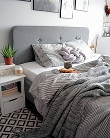 Piękna sypialnia u @sikoreczki z naszą poduchą :)