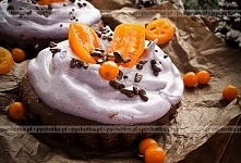 Puszysty mus jagodowy