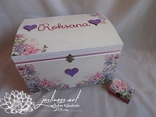 Prezent komunijny: kufer + pudełeczko na biżuterię