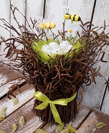 Gniazdko wielkanocne. Moja praca.