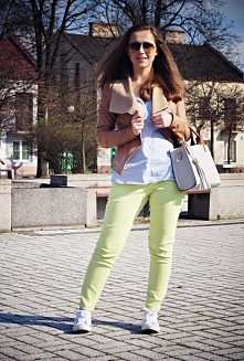 Limonka paski i brąz od PatriszjaFashion z 9 kwietnia - najlepsze stylizacje i ciuszki