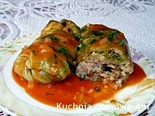 Gołąbki z ryżem i pieczarkami