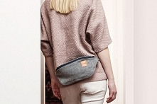 Nerka Saszetka Mała Torebka w Jodełkę