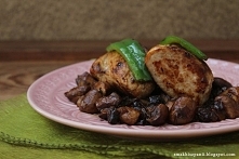 Polędwica wieprzowa z pieczarkami w winie Pedro Ximénez