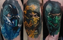 Tatuaż z Mortal kombat