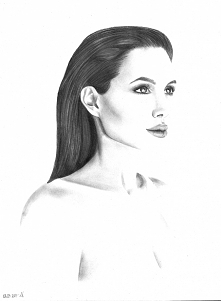 Angelina Jolie
ołówek, fornat a4