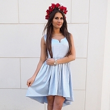 LAURA - Pastelowa sukienka asymetryczna w cenie: 159,00 zł www. sopsi.com.pl