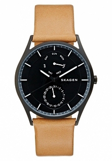 Skagen SKW6265 subtelny zegarek męski z mechanizmem kwarcowym. Koperta stalowa powlekana czarnym PVD. Czasomierz posiada szkło mineralne oraz skórzany brązowy pasek. Więcej na n...