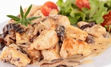 Pierś z kurczaka z pieczarkami