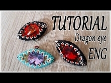 Dragon Eye Tutorial - How to make a Dragon eye with beads - Peyote stitch