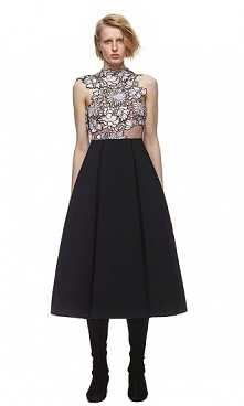 Self Portrait Lilac Guipure Dress