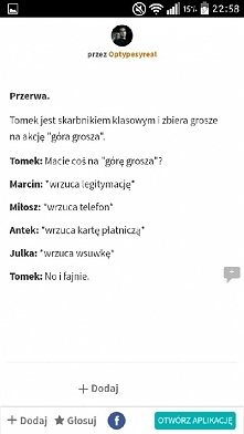 XD, polecam autorkę jeśli macie Wattpada.