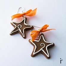 Kolczyki Pierniczki w Kształcie Gwiazdek