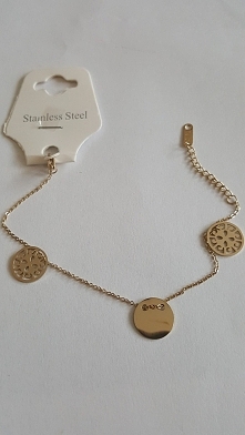 Bransoletka ze stali chirurgicznej z możliwością regulacji długości 26zł