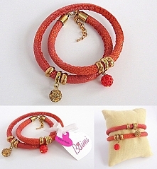 WYPRZEDAŻ!!!
ZAPRASZAM na fanpage facebook/BAIMI
Bransoletka podwójnie oplatana na nadgarstku.